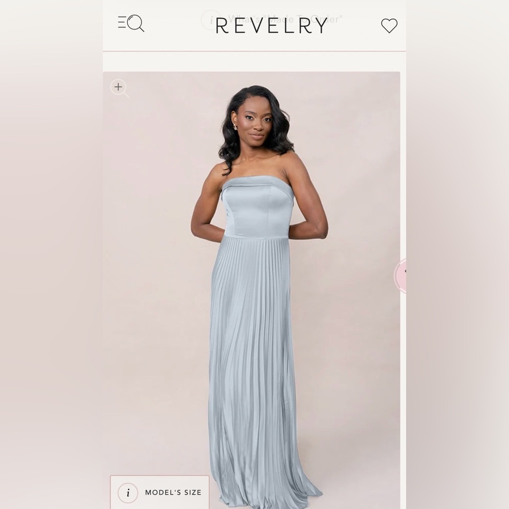 Revelry Saylor dress in color sky blue